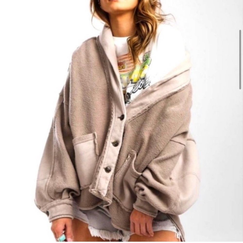 Free People Jordan shirt jacket